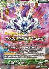 Cooler // Cooler, Galactic Dynasty (BT17-059) [Ultimate Squad Prerelease Promos] | The Time Vault CA