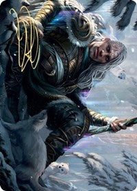 Jorn, God of Winter Art Card (Gold-Stamped Signature) [Kaldheim: Art Series] | The Time Vault CA