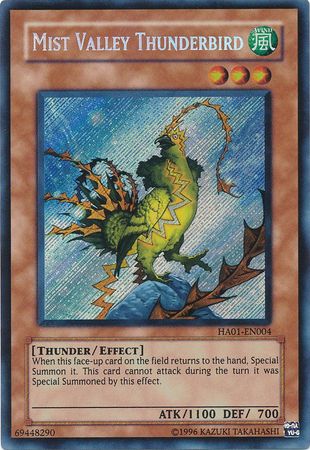 Mist Valley Thunderbird [HA01-EN004] Secret Rare | The Time Vault CA