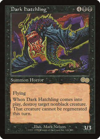 Dark Hatchling [Urza's Saga] | The Time Vault CA