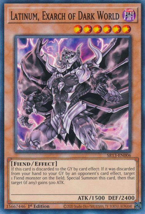 Latinum, Exarch of Dark World [SR13-EN006] Common | The Time Vault CA