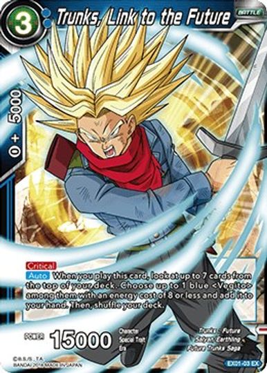 Trunks, Link to the Future (EX01-03) [Mighty Heroes] | The Time Vault CA