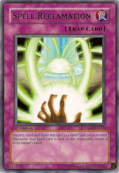 Spell Reclamation [TAEV-EN076] Rare | The Time Vault CA
