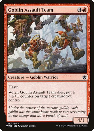 Goblin Assault Team [War of the Spark] | The Time Vault CA