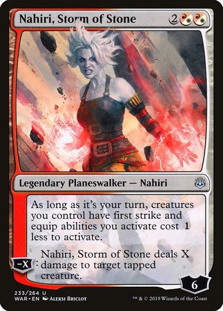 Nahiri, Storm of Stone [War of the Spark] | The Time Vault CA