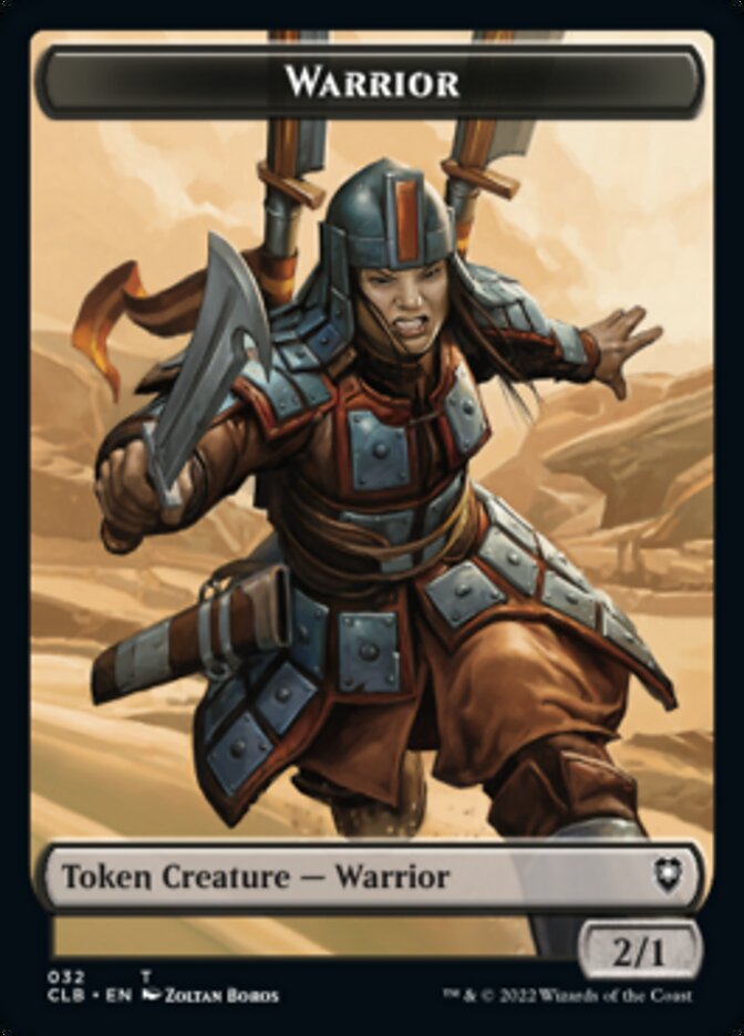 Warrior // Inkling Double-sided Token [Commander Legends: Battle for Baldur's Gate Tokens] | The Time Vault CA
