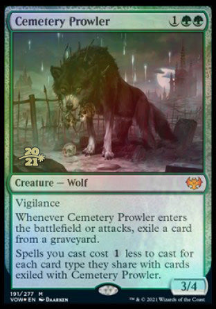 Cemetery Prowler [Innistrad: Crimson Vow Prerelease Promos] | The Time Vault CA