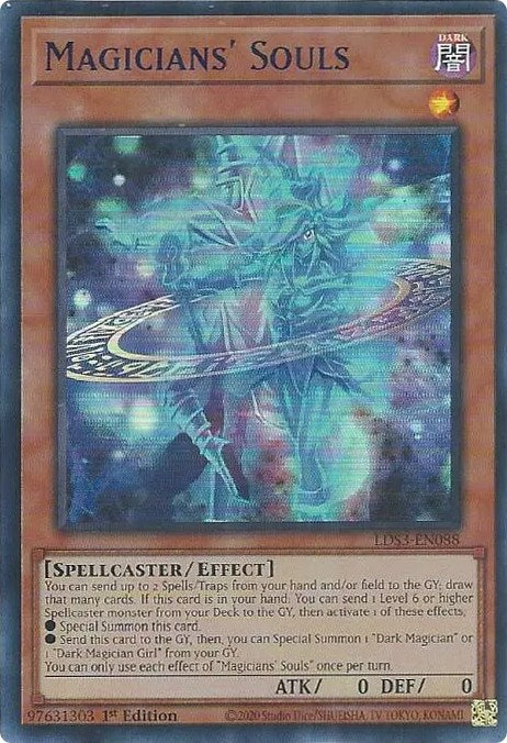 Magicians' Souls (Blue) [LDS3-EN088] Ultra Rare | The Time Vault CA