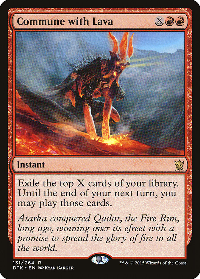 Commune with Lava [Dragons of Tarkir] | The Time Vault CA