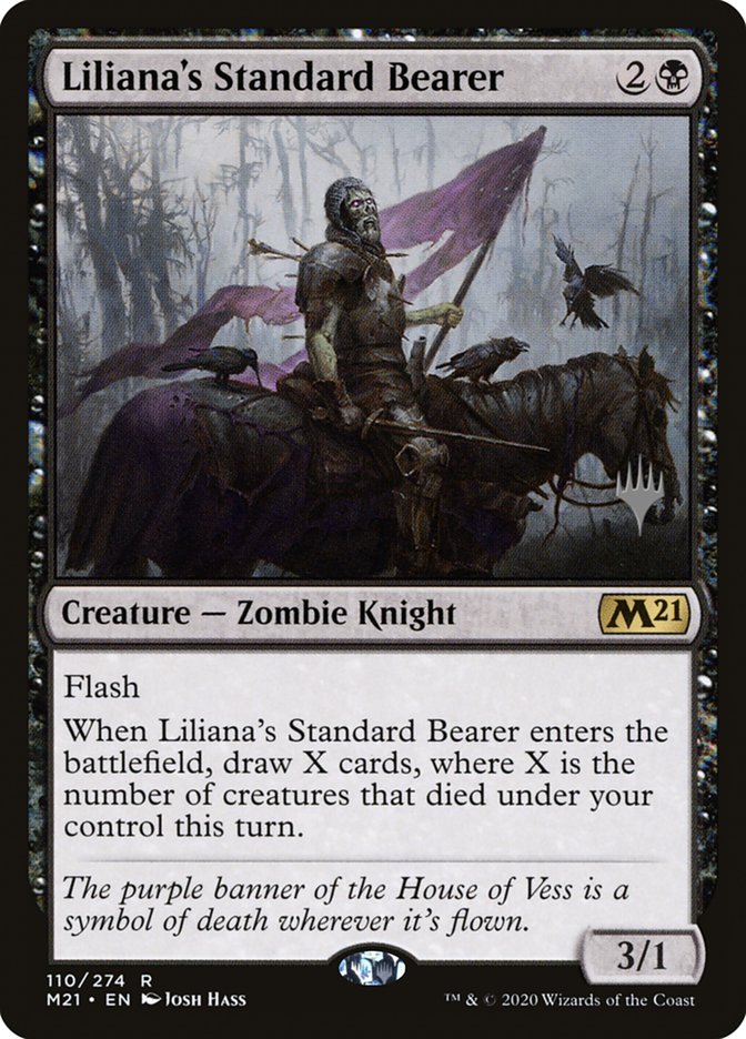 Liliana's Standard Bearer (Promo Pack) [Core Set 2021 Promos] | The Time Vault CA