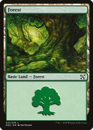 Forest (33) [Duel Decks: Elves vs. Inventors] | The Time Vault CA