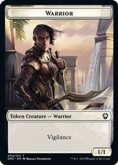 Zombie Knight // Warrior Double-sided Token [Dominaria United Commander Tokens] | The Time Vault CA