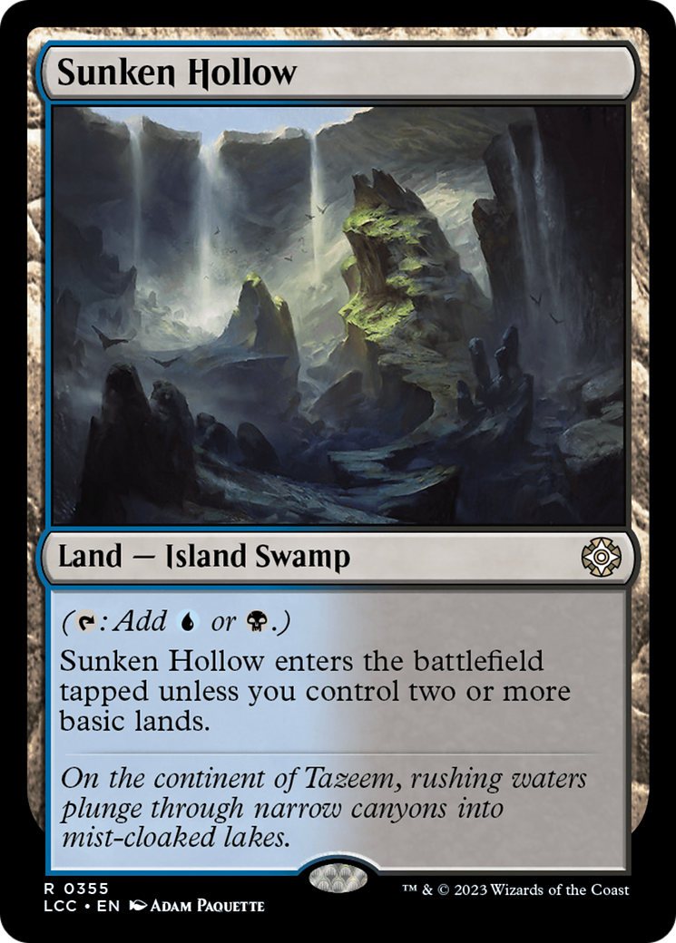 Sunken Hollow [The Lost Caverns of Ixalan Commander] | The Time Vault CA