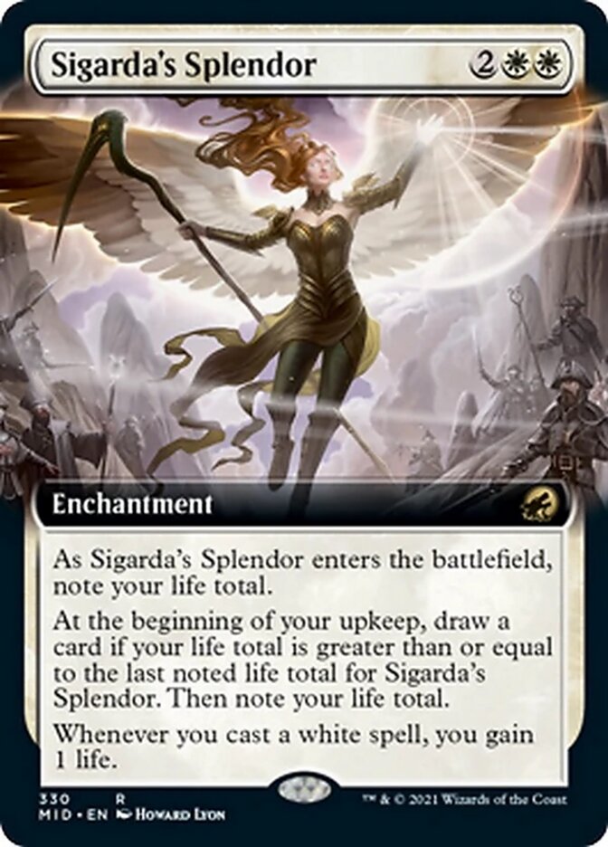 Sigarda's Splendor (Extended) [Innistrad: Midnight Hunt] | The Time Vault CA