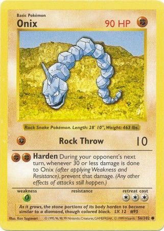 Onix (56/102) [Base Set Shadowless Unlimited] | The Time Vault CA