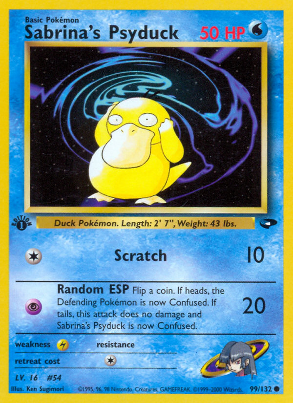 Sabrina's Psyduck (99/132) [Gym Challenge 1st Edition] | The Time Vault CA