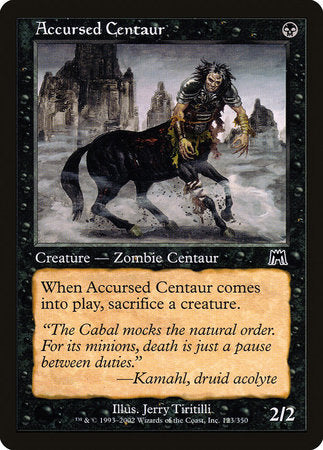 Accursed Centaur [Onslaught] | The Time Vault CA