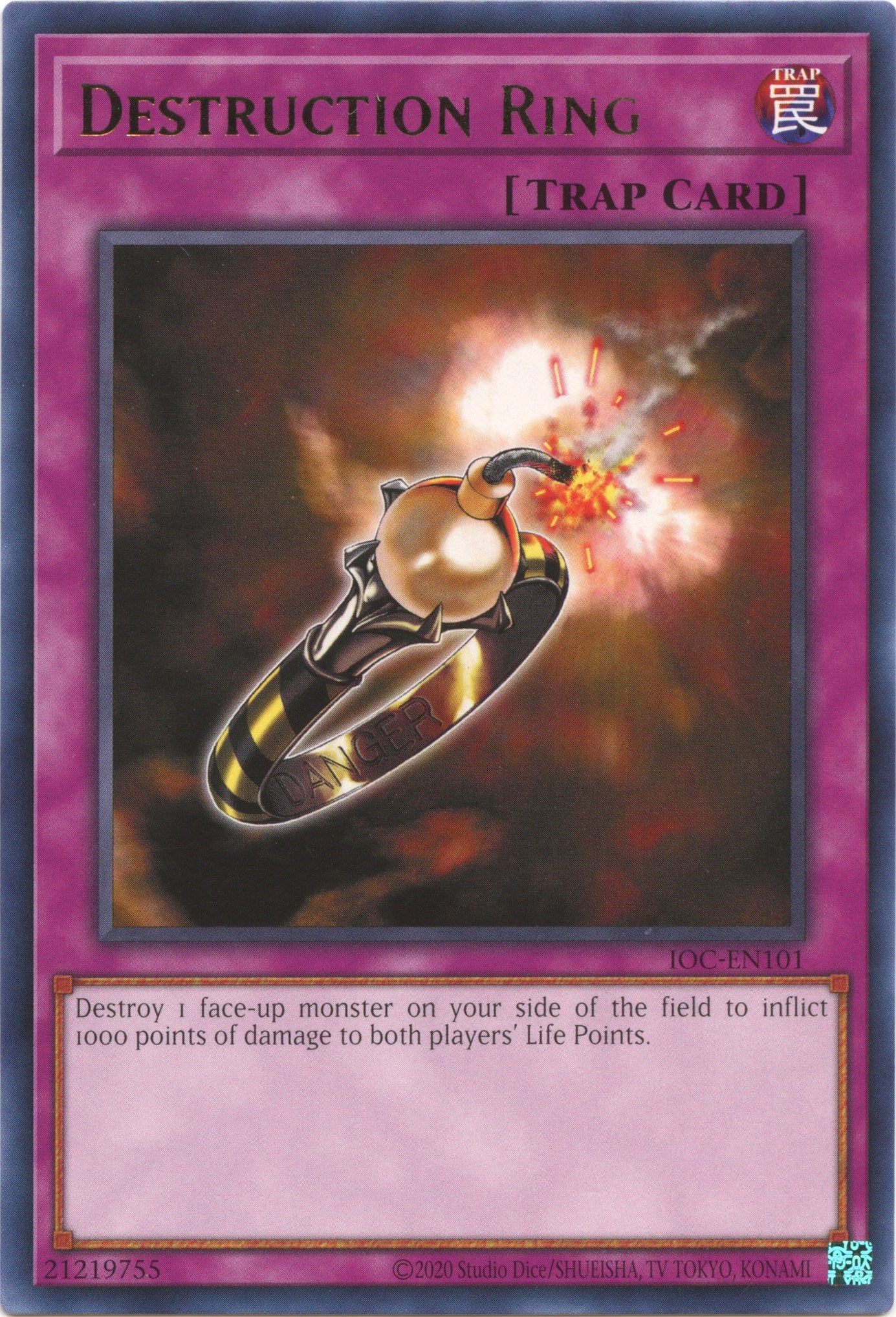 Destruction Ring (25th Anniversary) [IOC-EN101] Rare | The Time Vault CA
