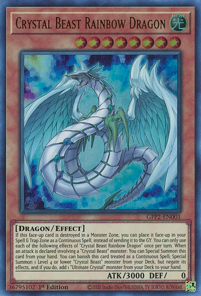 Crystal Beast Rainbow Dragon [GFP2-EN001] Ultra Rare | The Time Vault CA