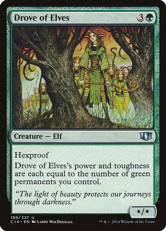Drove of Elves [Commander 2014] | The Time Vault CA