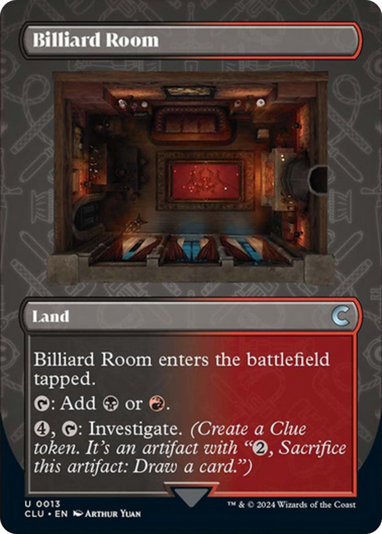 Billiard Room (Borderless) [Ravnica: Clue Edition] | The Time Vault CA