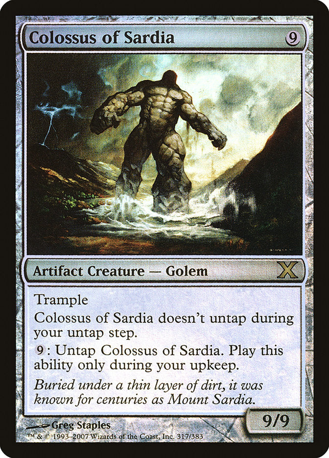 Colossus of Sardia (Premium Foil) [Tenth Edition] | The Time Vault CA