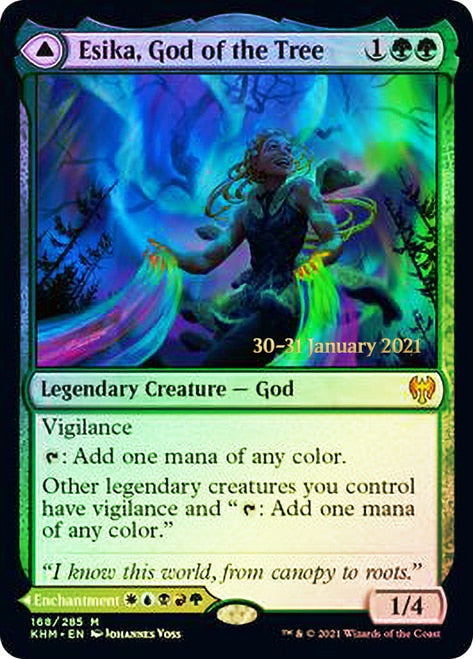 Esika, God of the Tree // The Prismatic Bridge  [Kaldheim Prerelease Promos] | The Time Vault CA