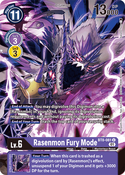 Rasenmon: Fury Mode [BT8-081] [New Awakening] | The Time Vault CA