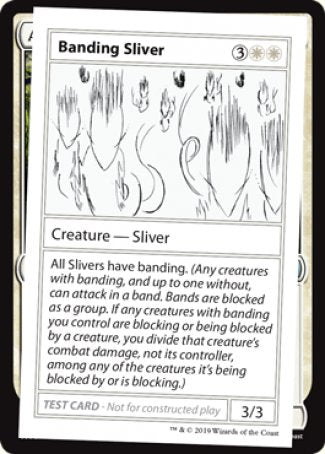 Banding Sliver (2021 Edition) [Mystery Booster Playtest Cards] | The Time Vault CA