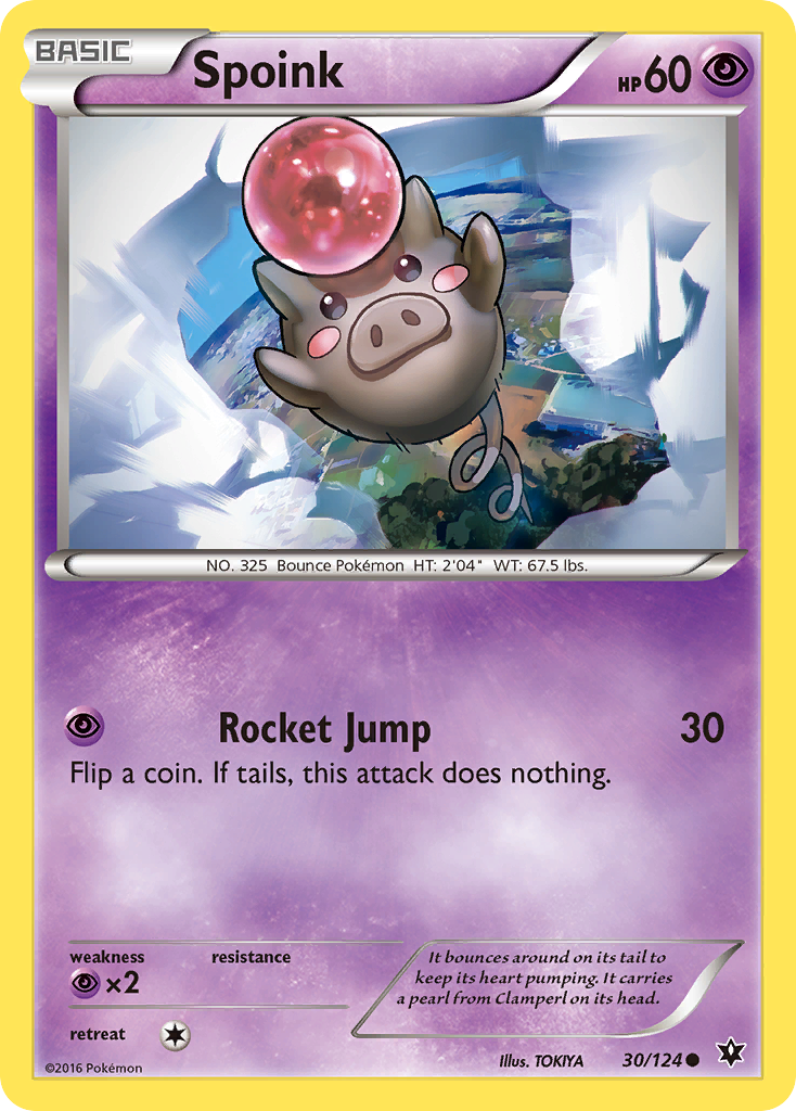 Spoink (30/124) [XY: Fates Collide] | The Time Vault CA