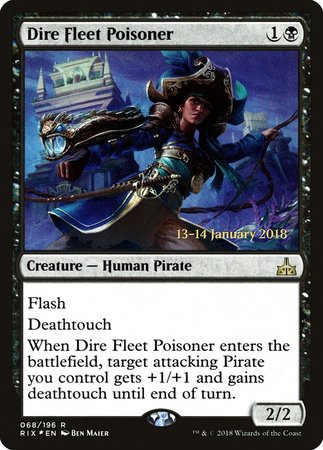 Dire Fleet Poisoner [Rivals of Ixalan Promos] | The Time Vault CA