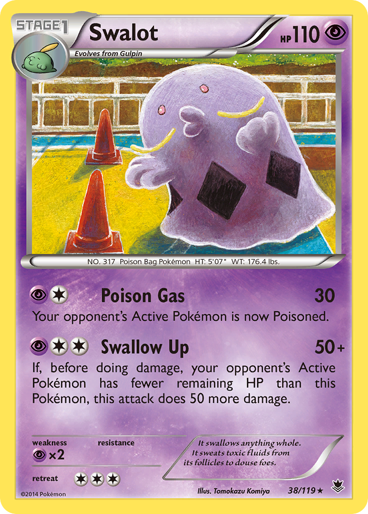 Swalot (38/119) [XY: Phantom Forces] | The Time Vault CA