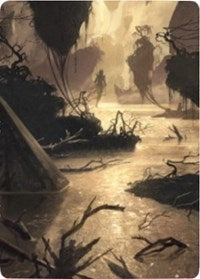 Murkwater Pathway Art Card [Zendikar Rising Art Series] | The Time Vault CA