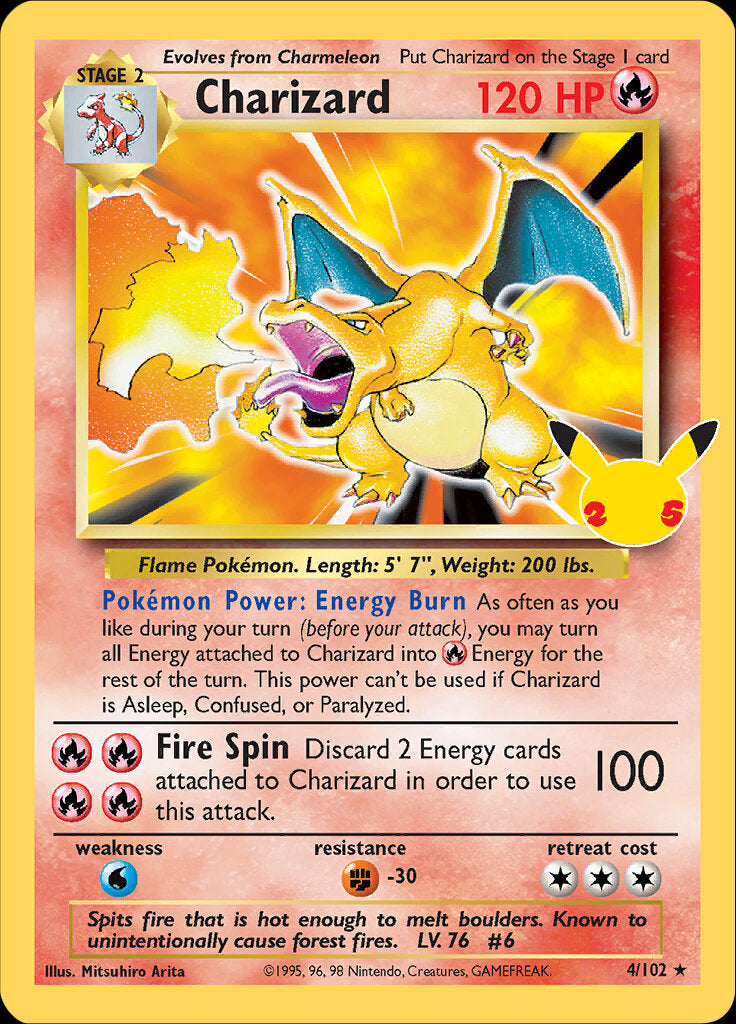 Charizard (4/102) [Celebrations: 25th Anniversary - Classic Collection] | The Time Vault CA