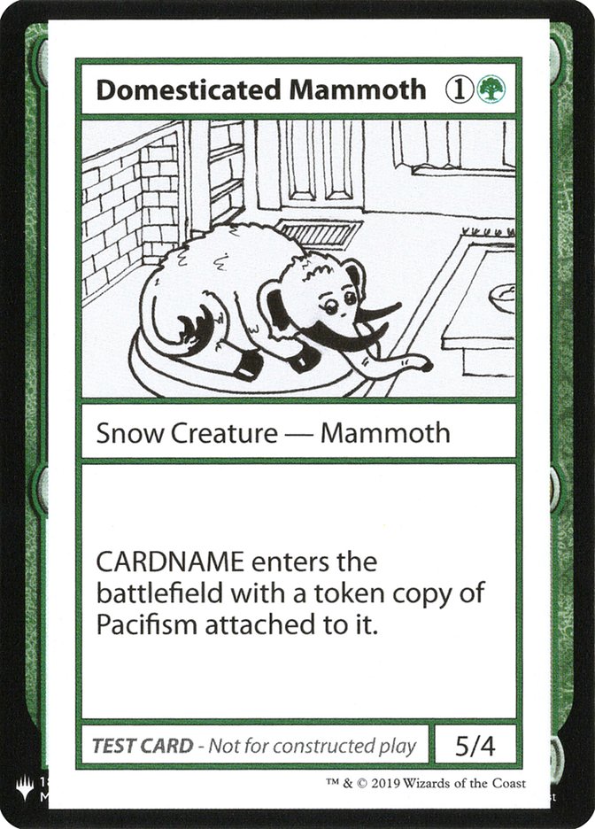 Domesticated Mammoth [Mystery Booster Playtest Cards] | The Time Vault CA