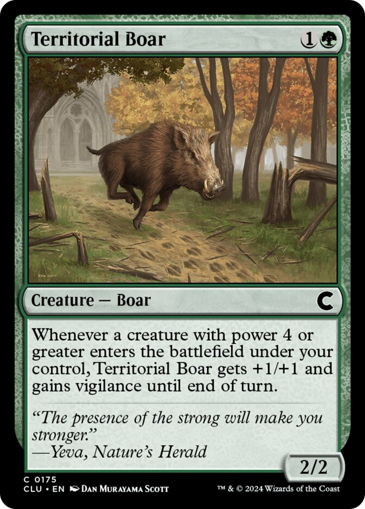 Territorial Boar [Ravnica: Clue Edition] | The Time Vault CA