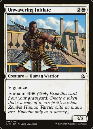 Unwavering Initiate [Amonkhet] | The Time Vault CA