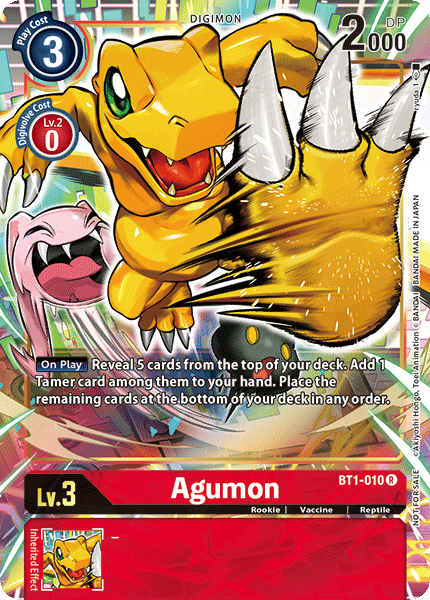 Agumon [BT1-010] (Dash Pack) [Release Special Booster Ver.1.0 Promos] | The Time Vault CA