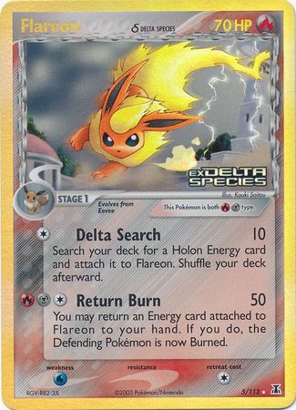 Flareon (5/113) (Delta Species) (Stamped) [EX: Delta Species] | The Time Vault CA