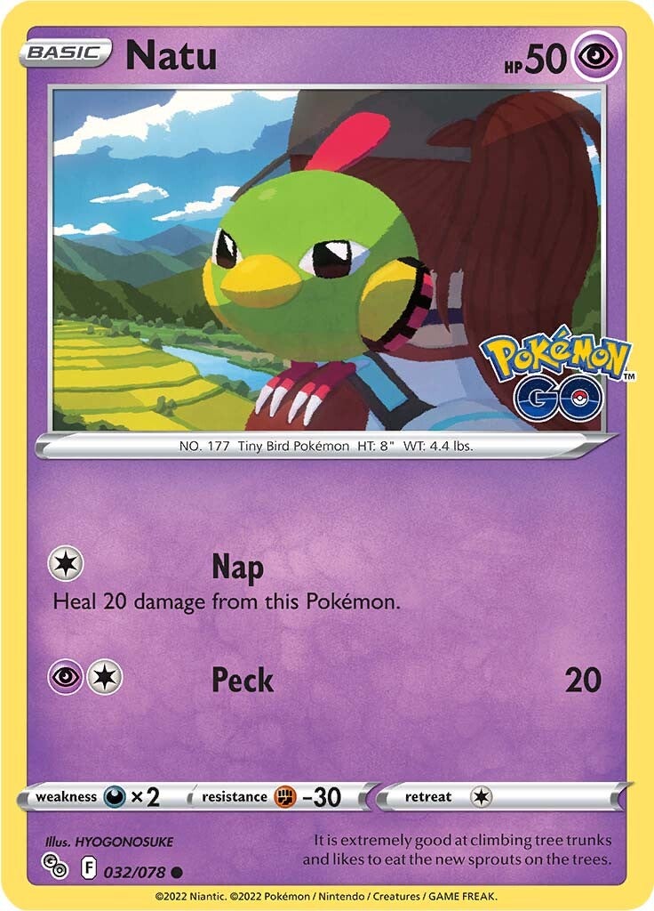 Natu (032/078) [Pokémon GO] | The Time Vault CA