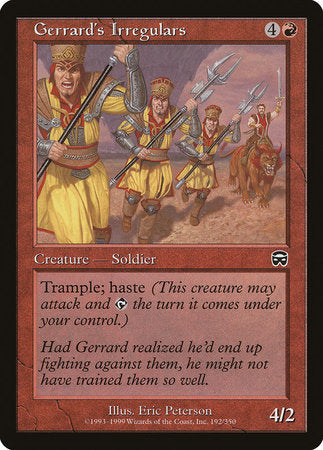 Gerrard's Irregulars [Mercadian Masques] | The Time Vault CA