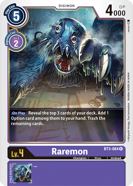 Raremon [BT3-084] [Release Special Booster Ver.1.0] | The Time Vault CA