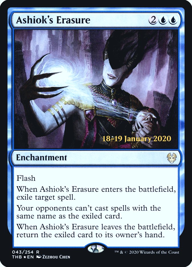 Ashiok's Erasure [Theros Beyond Death Prerelease Promos] | The Time Vault CA