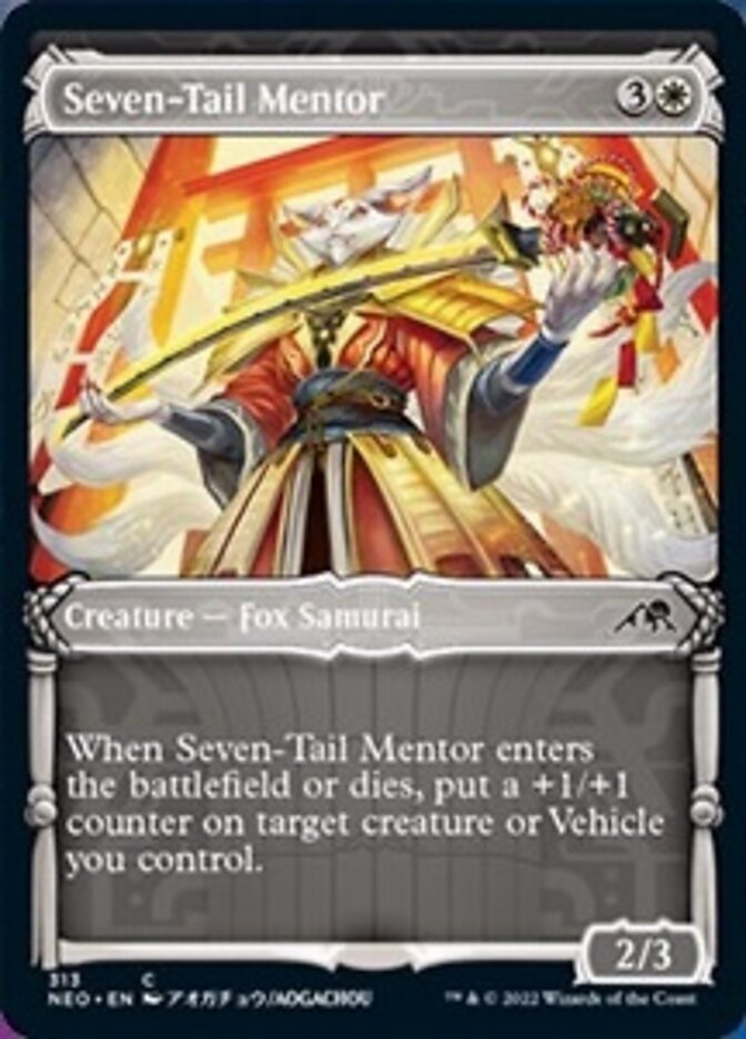Seven-Tail Mentor (Showcase Samurai) [Kamigawa: Neon Dynasty] | The Time Vault CA