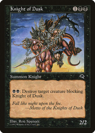 Knight of Dusk [Tempest] | The Time Vault CA