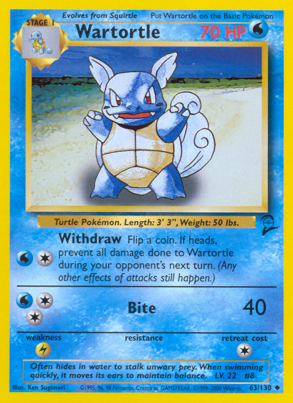 Wartortle (63/130) [Base Set 2] | The Time Vault CA