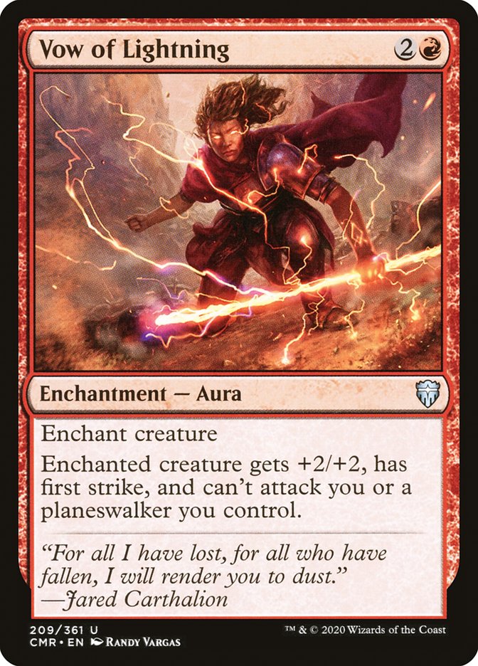 Vow of Lightning [Commander Legends] | The Time Vault CA