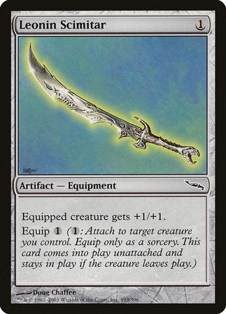 Leonin Scimitar [Mirrodin] | The Time Vault CA