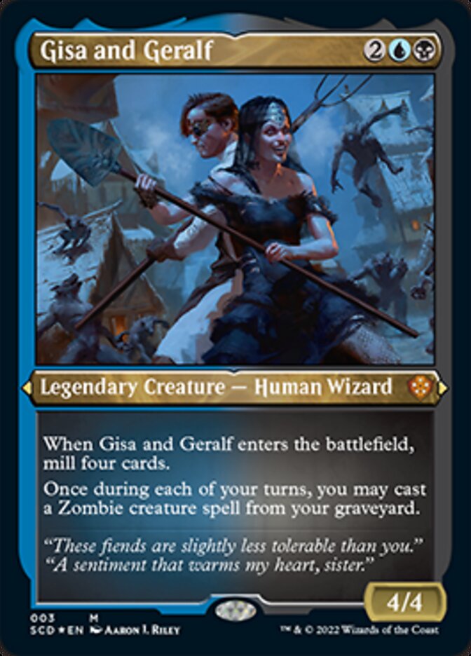 Gisa and Geralf (Foil Etched) [Starter Commander Decks] | The Time Vault CA