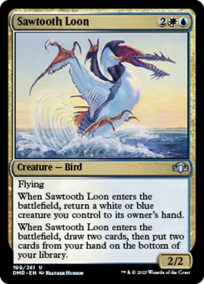 Sawtooth Loon [Dominaria Remastered] | The Time Vault CA